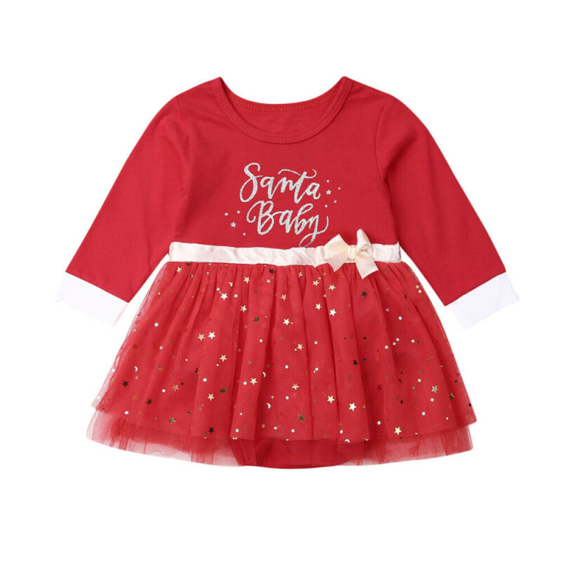 Red 'Santa Baby' Tulle Dress