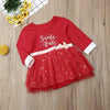 Red &#39;Santa Baby&#39; Tulle Dress