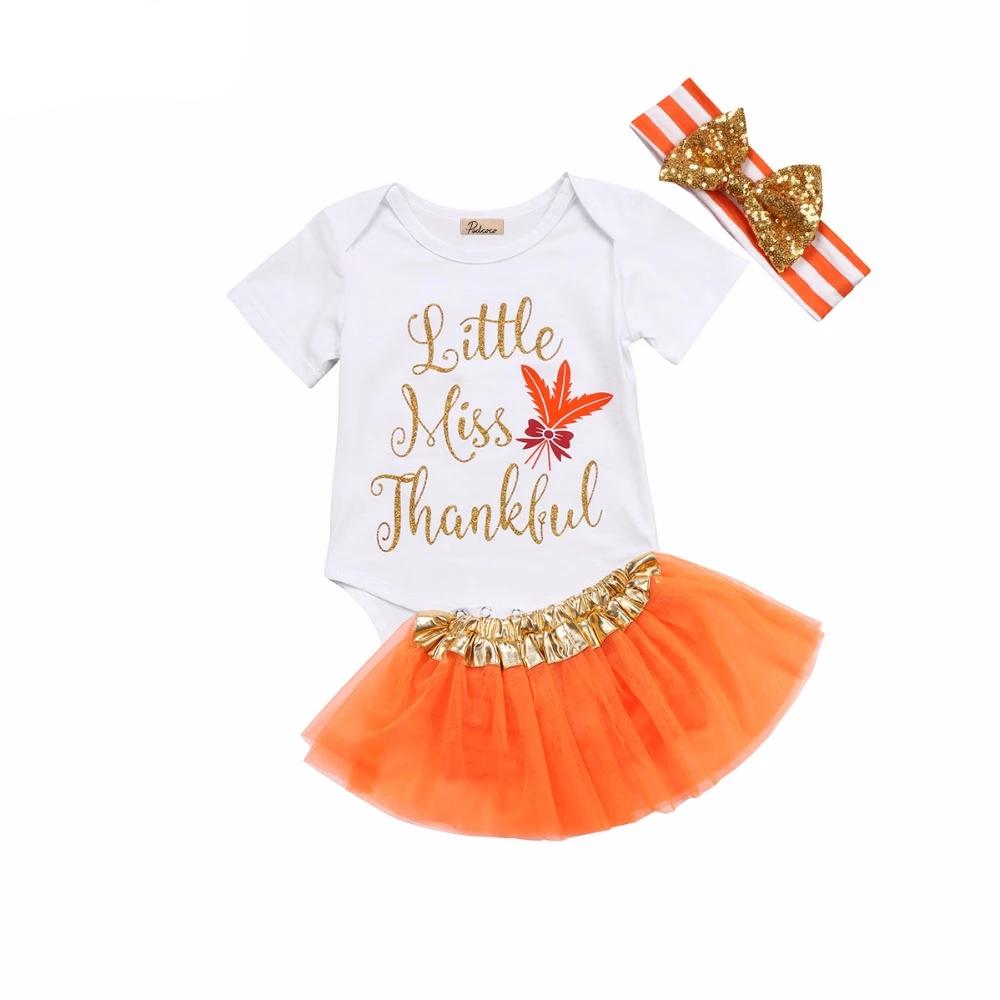 'Little Miss Thankful' Tutu 3-Piece Set
