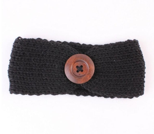 Kiera Knitted Button Head Band